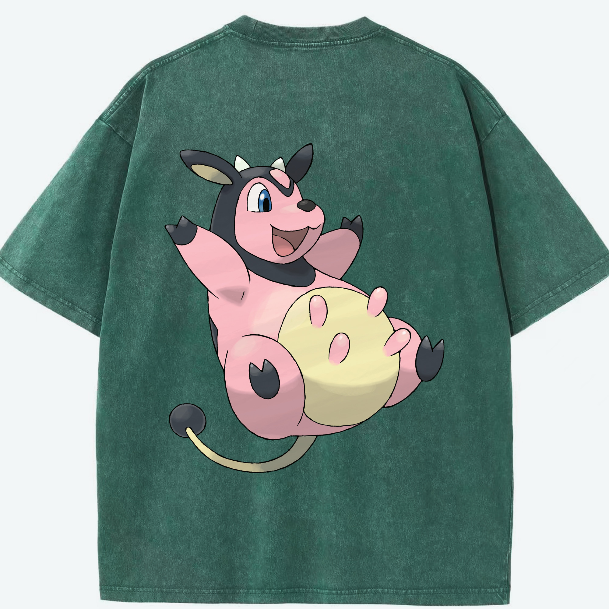 （画像用） ポケットモンスター Pokémon 綿100% ヴィンテージ風 半袖Tシャツ（背面プリント）